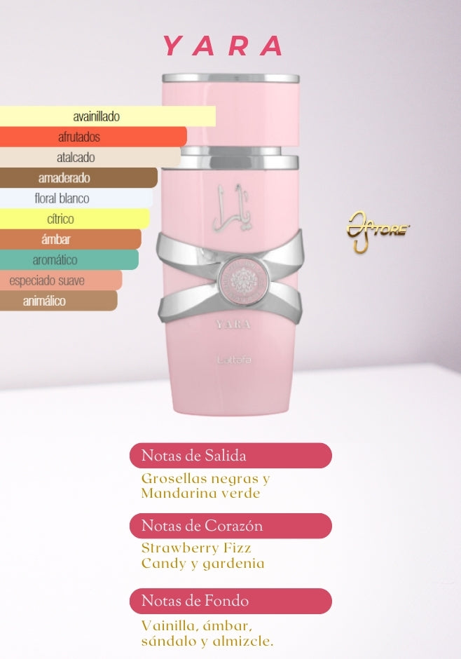 Eau de Parfum en spray YARA ROSA