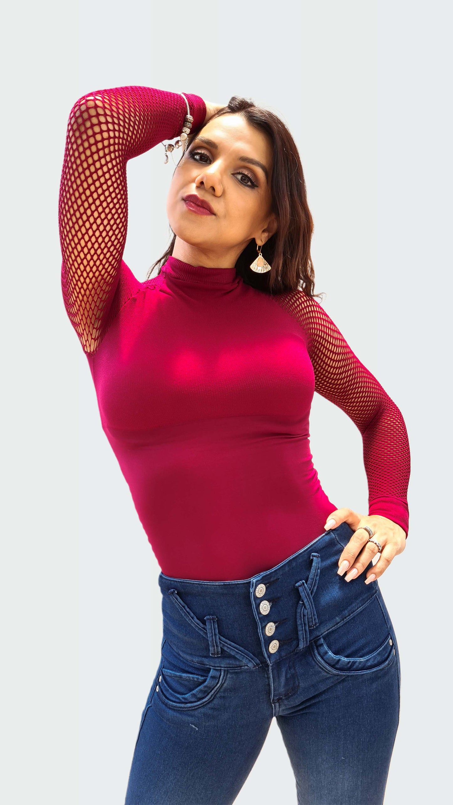 Blusa de compresión manga larga de malla Ref. 210