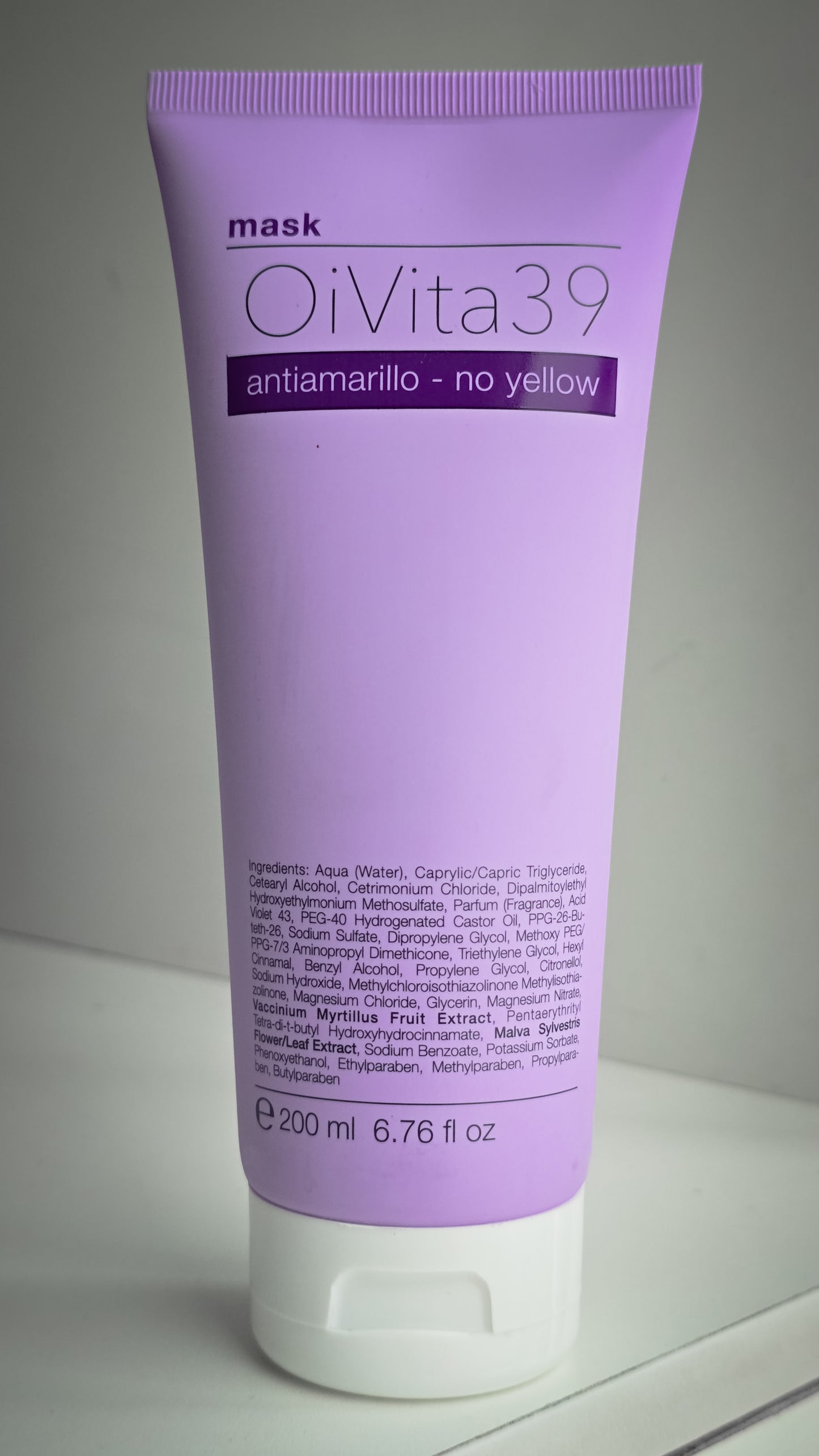OiVita39 antiamarillo - no yellow Shampoo 300ml Mascarilla 200ml