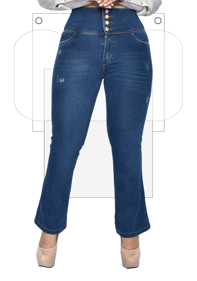 Jean Faja Bota Campana Azul Marino AndreG F044