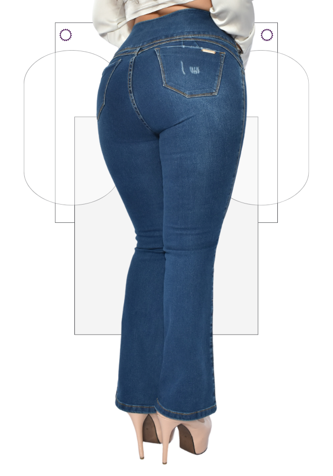 Jean Faja Bota Campana Azul Marino AndreG F044