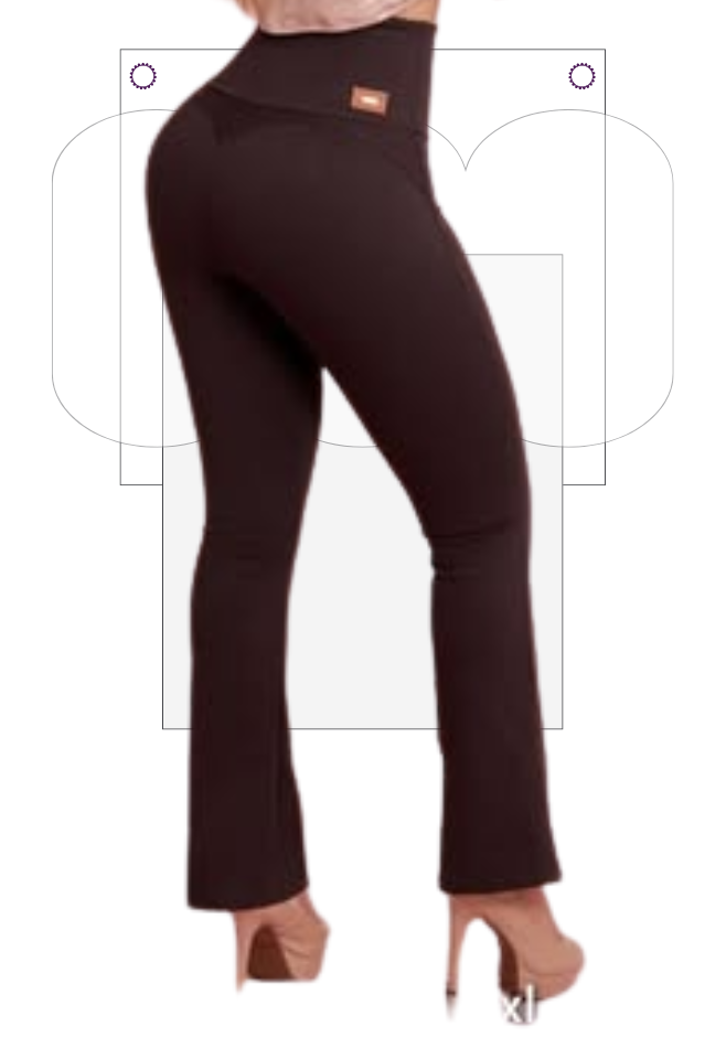 Leggins Campana Levantacola Café