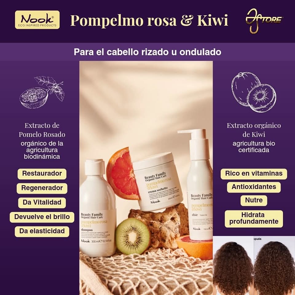 Beauty Family Organic Hair Care pompelmorosa kiwi