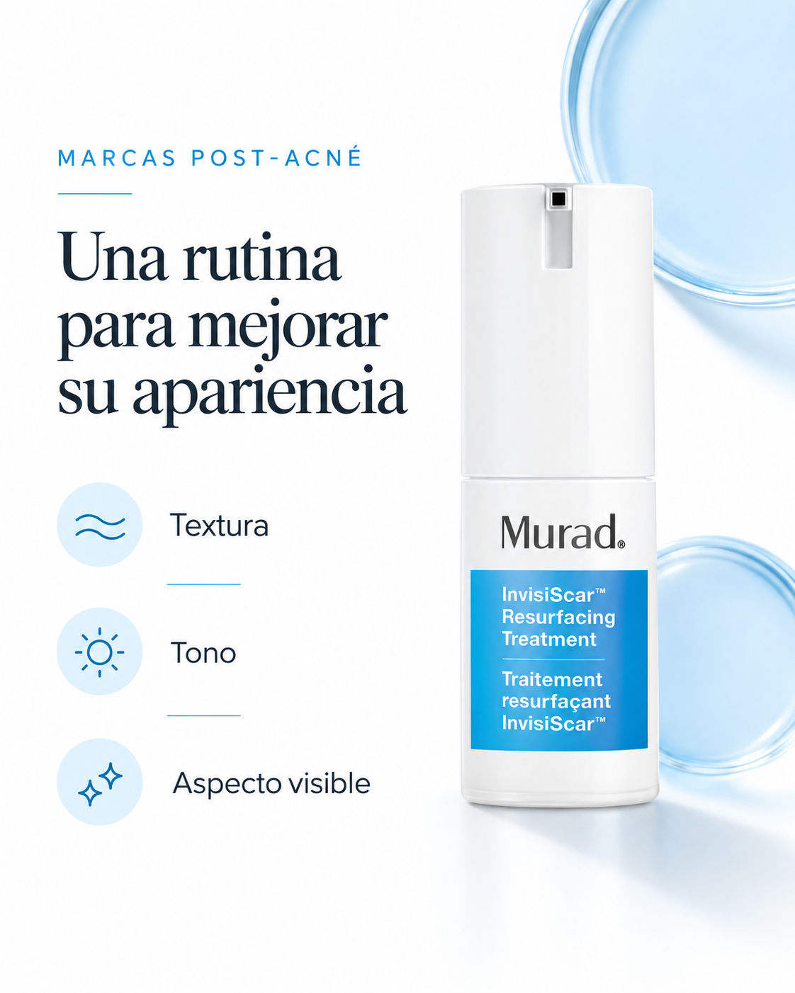 Murad InvisiScar™ Resurfacing Treatment 15 ml | Tratamiento para marcas post-acné