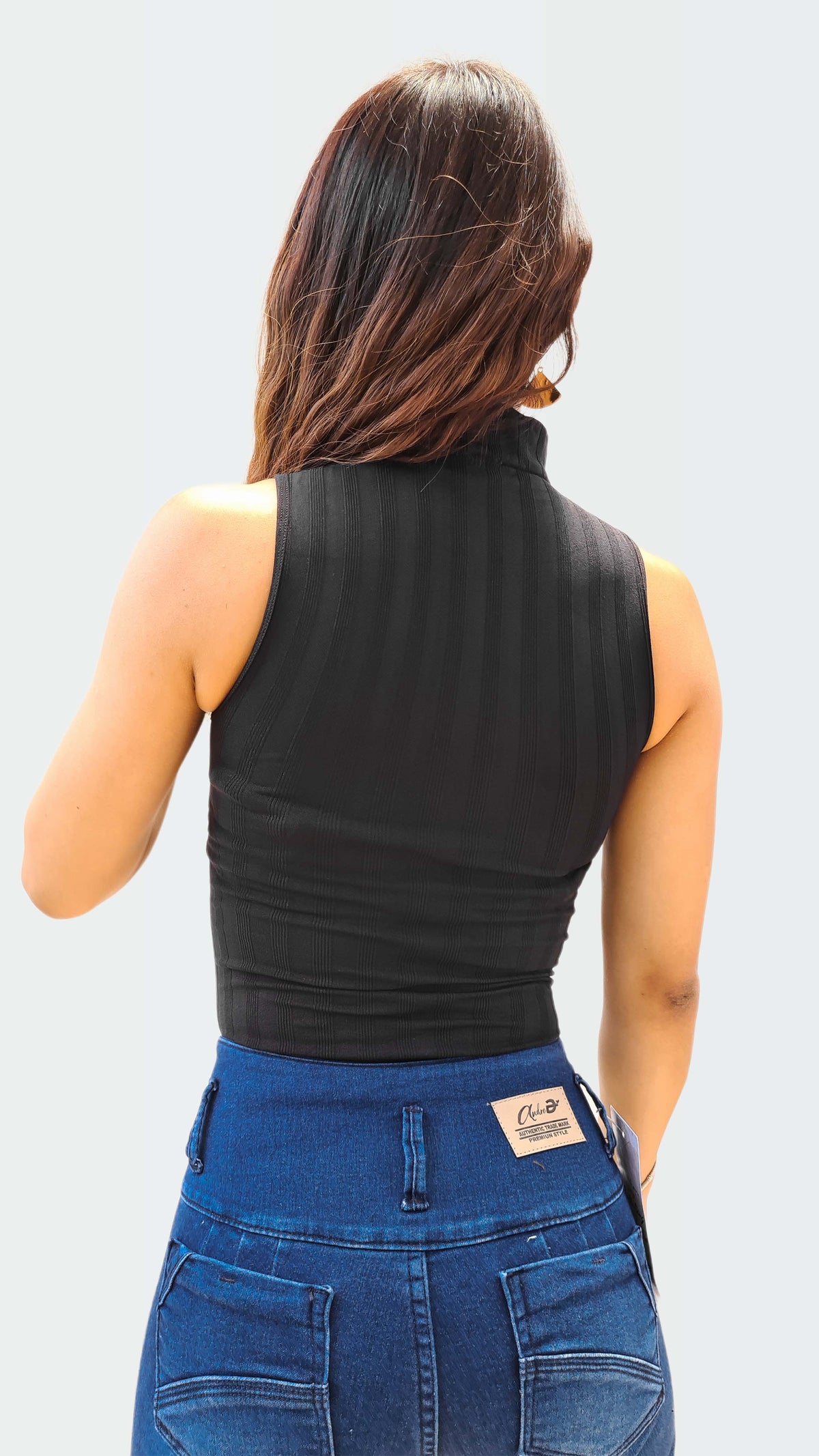 Blusa de Compresión sin mangas cuello de tortuga Ref.348