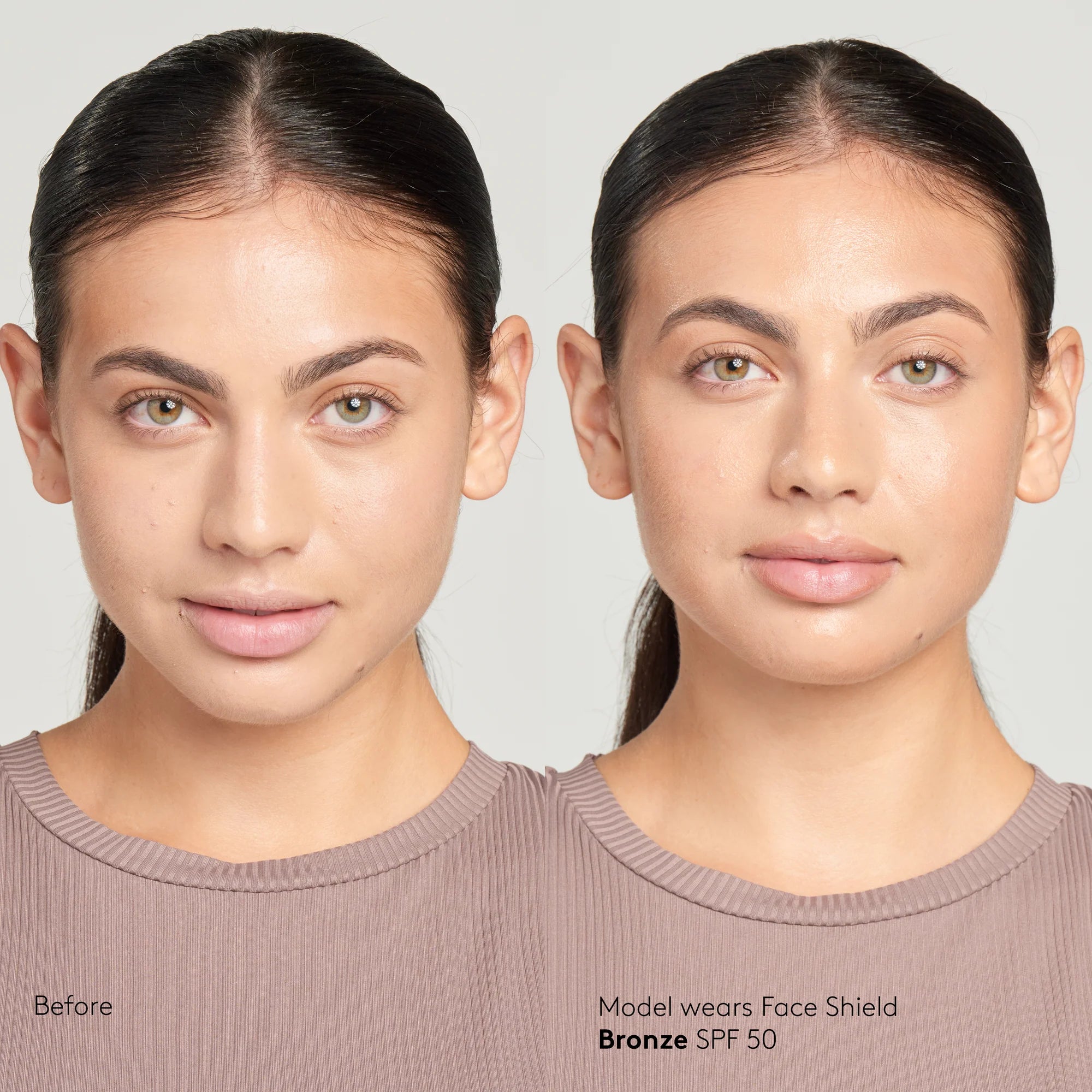 Colorescience Face Shield Bronze SPF 50 | Protector solar con tono bronce