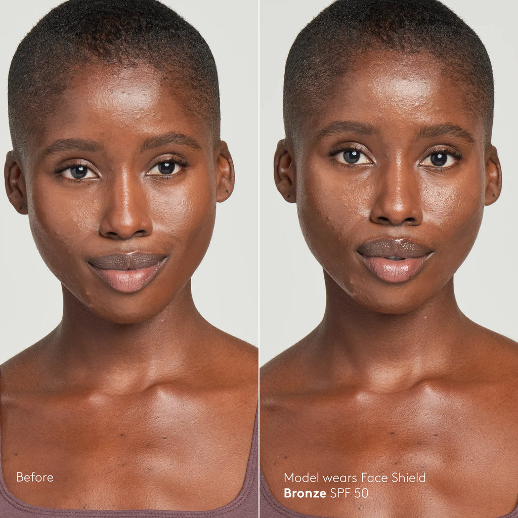 Colorescience Face Shield Bronze SPF 50 | Protector solar con tono bronce