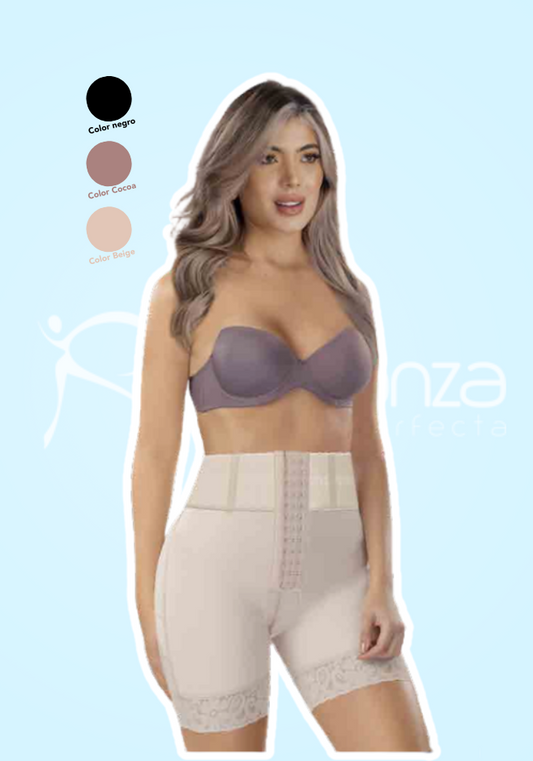 Mod. 3314 Short cintura alta con broches