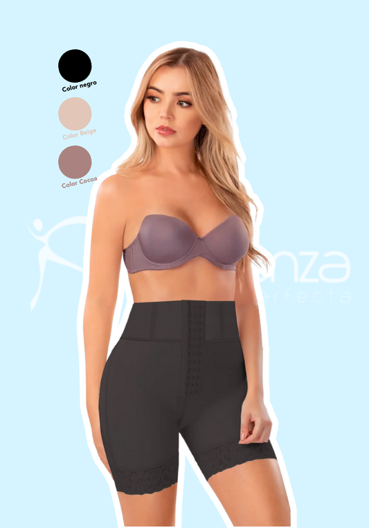 Mod. 3446 Faja tipo short cintura alta, elástico en cintura con varillas plásticas