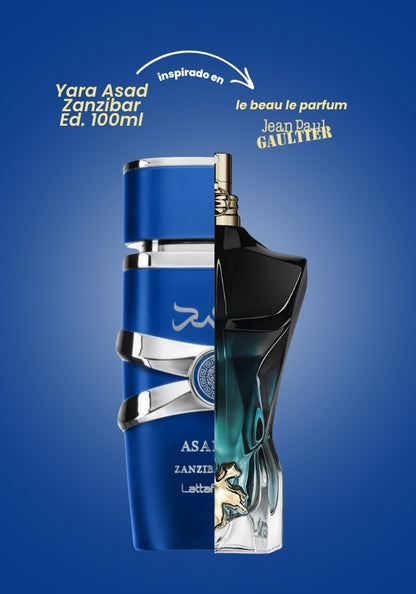 Yara Asad Zanzibar for men Tamaño 3.4 Fl Oz 100ml
