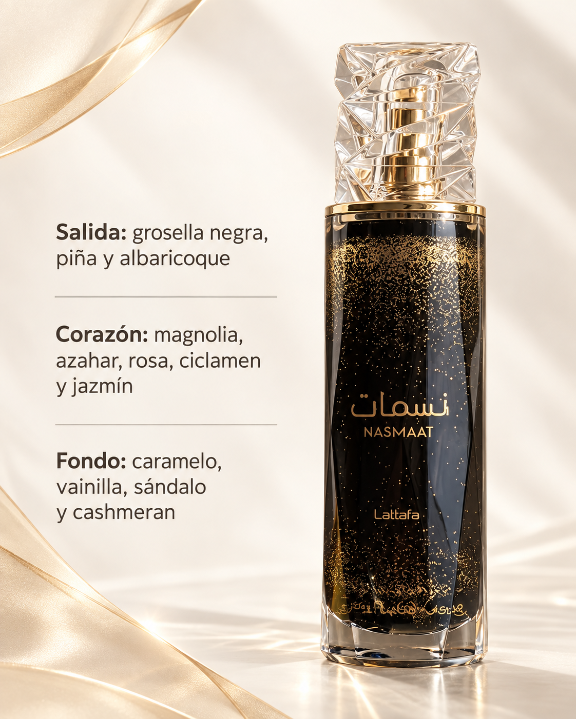 Lattafa Nasmaat Eau de Parfum 100 ml | Fragancia frutal floral unisex