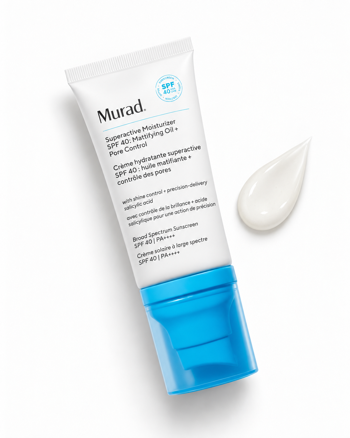 Murad Superactive Moisturizer SPF 40 PA++++ | Hidratante matificante para grasa y poros  Descripción: