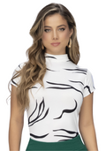 Blusa AndreG Piel De Durazno Strech Silueta Ajustada
