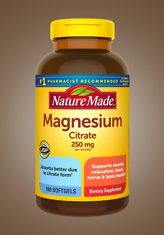 Citrato de magnesio Nature Made 180 softgels