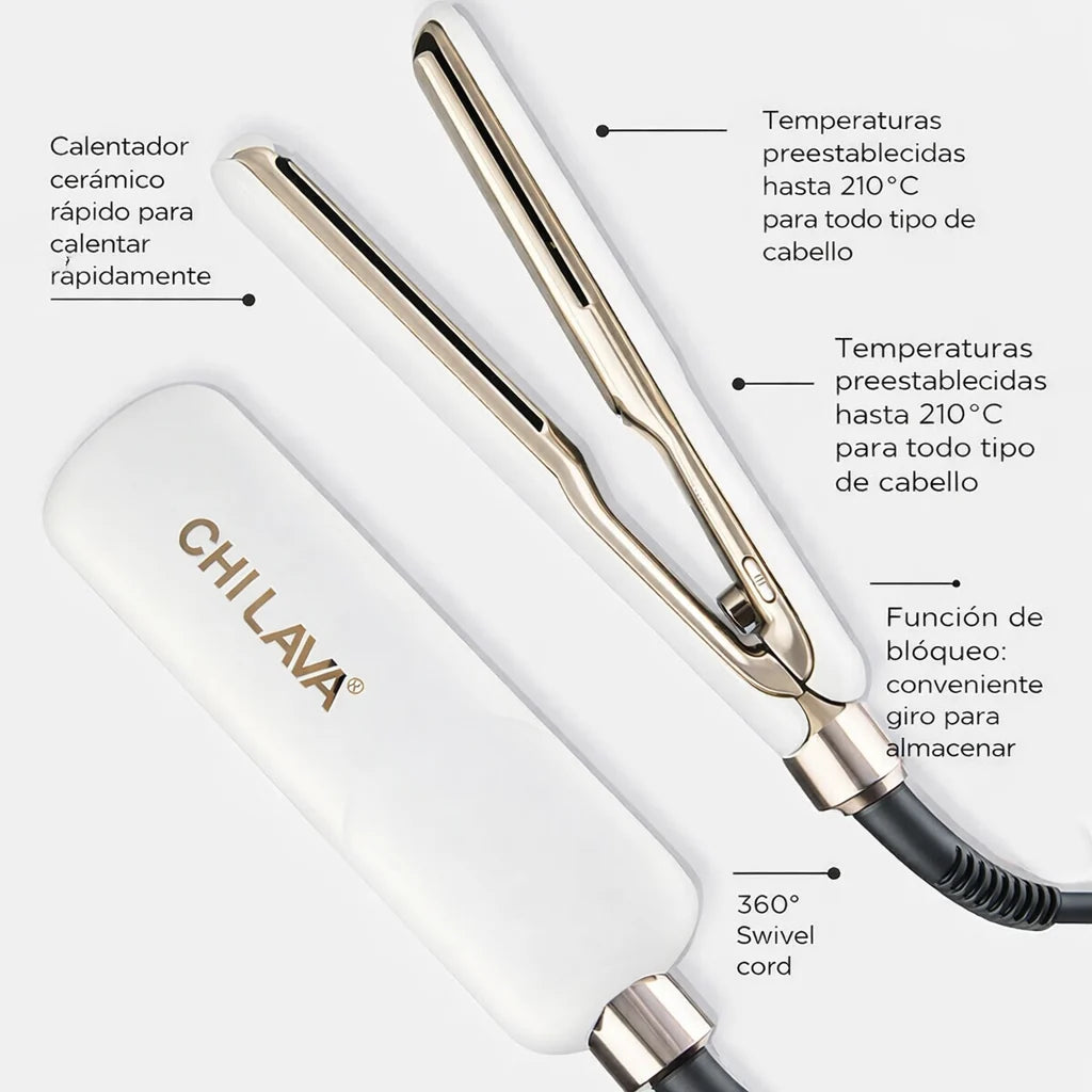CHI LAVA 1” Volcanic Ceramic Hairstyling Iron | Plancha profesional