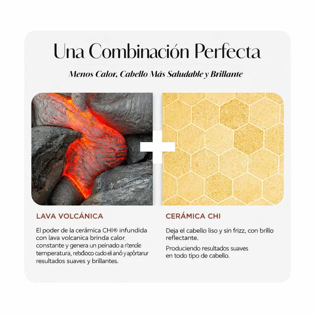 CHI LAVA 1” Hairstyling Iron | Plancha profesional de cerámica volcánica