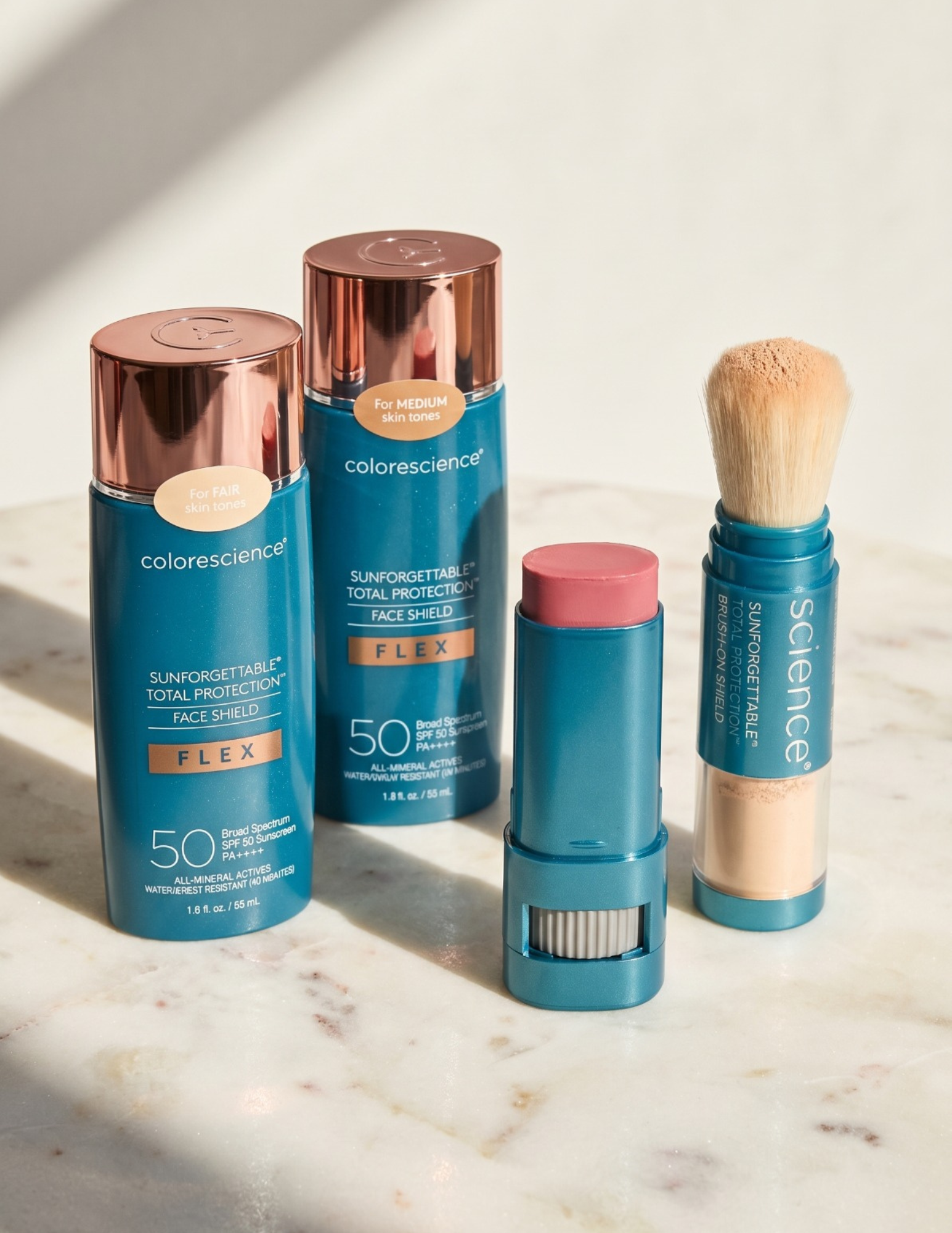 Bundle Colorescience Protección Total SPF 50 – 4 Piezas