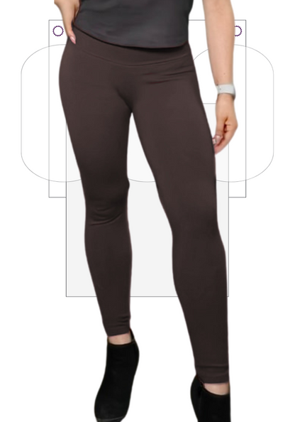 Leggins Skinny Levantacola Café