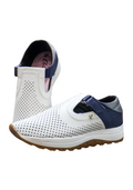Tenis Deportivo Blanco con talón azul AndreG
