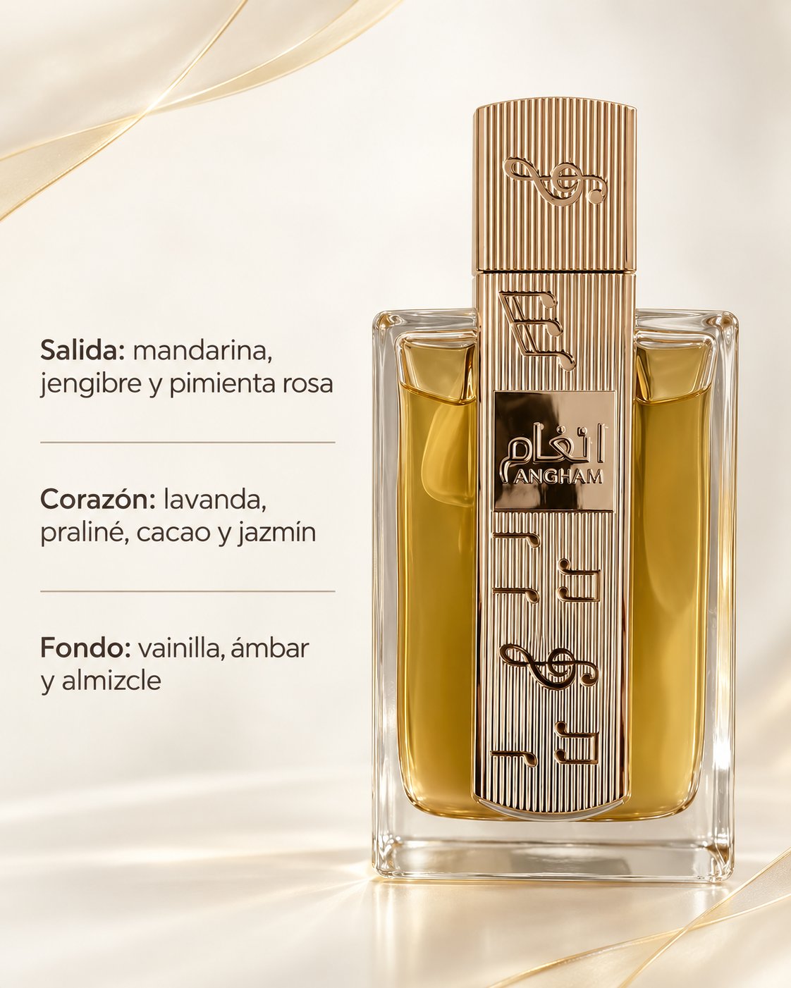 Lattafa Angham Eau de Parfum 100 ml | Fragancia dulce avainillada