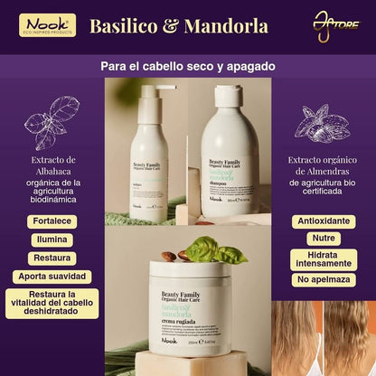 Beauty Family Organic Hair Care basilico& mandorla