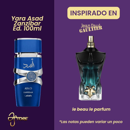 Yara Asad Zanzibar for men Tamaño 3.4 Fl Oz 100ml